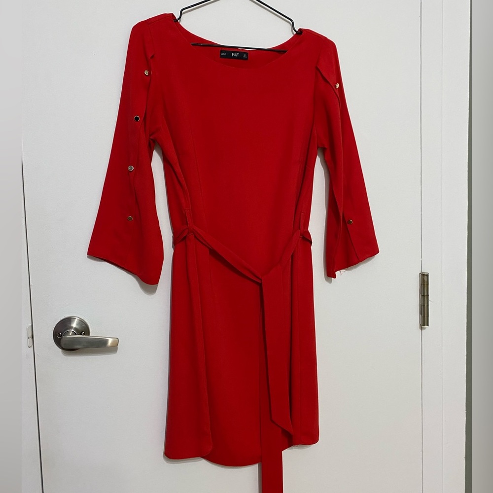 Red midi summer dress ❤️
